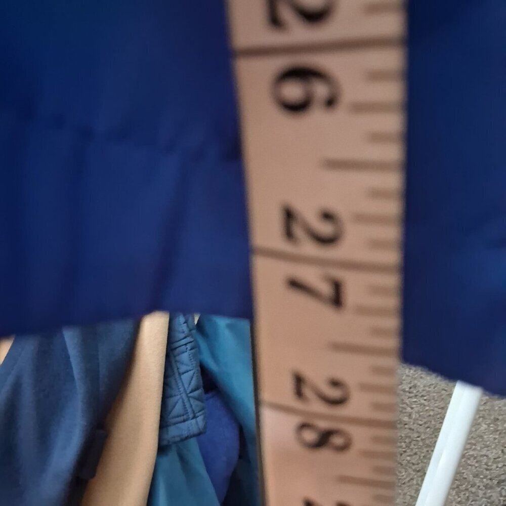 Hooded Water Resistant Utility Trenchcoat Jacket in Royal Blue - Picture 5 of 10
